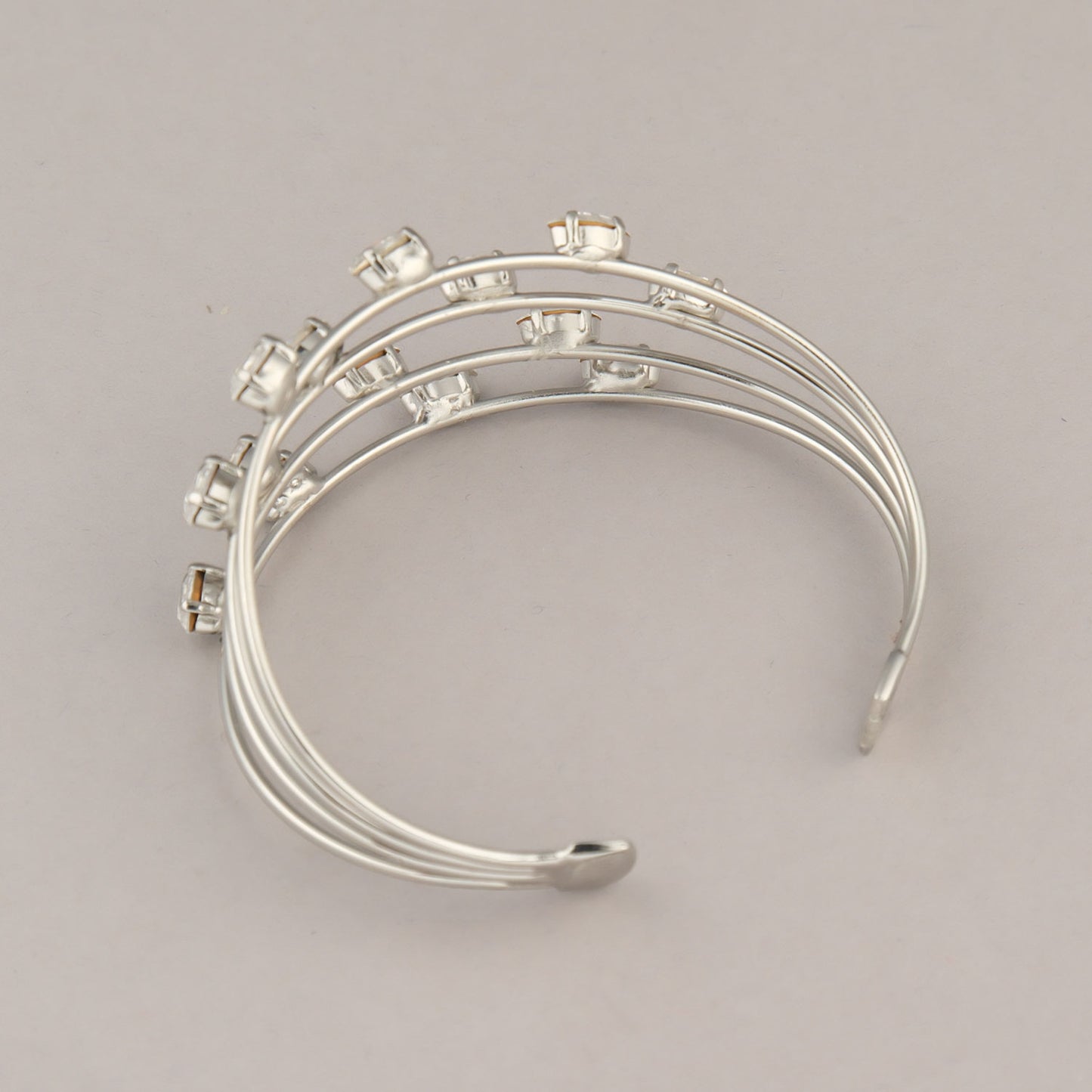 Bracciale Gemma - Argentato con cristalli