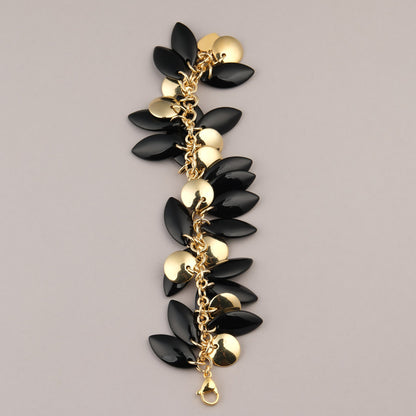 Bracciale Petali - Nero