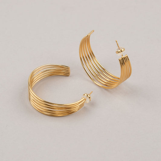 Orecchini Orbitale - Dorato