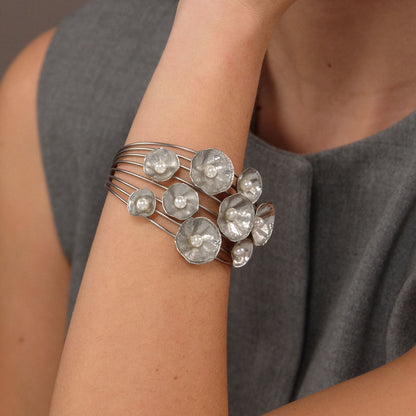 Bracciale Fiori - Argento