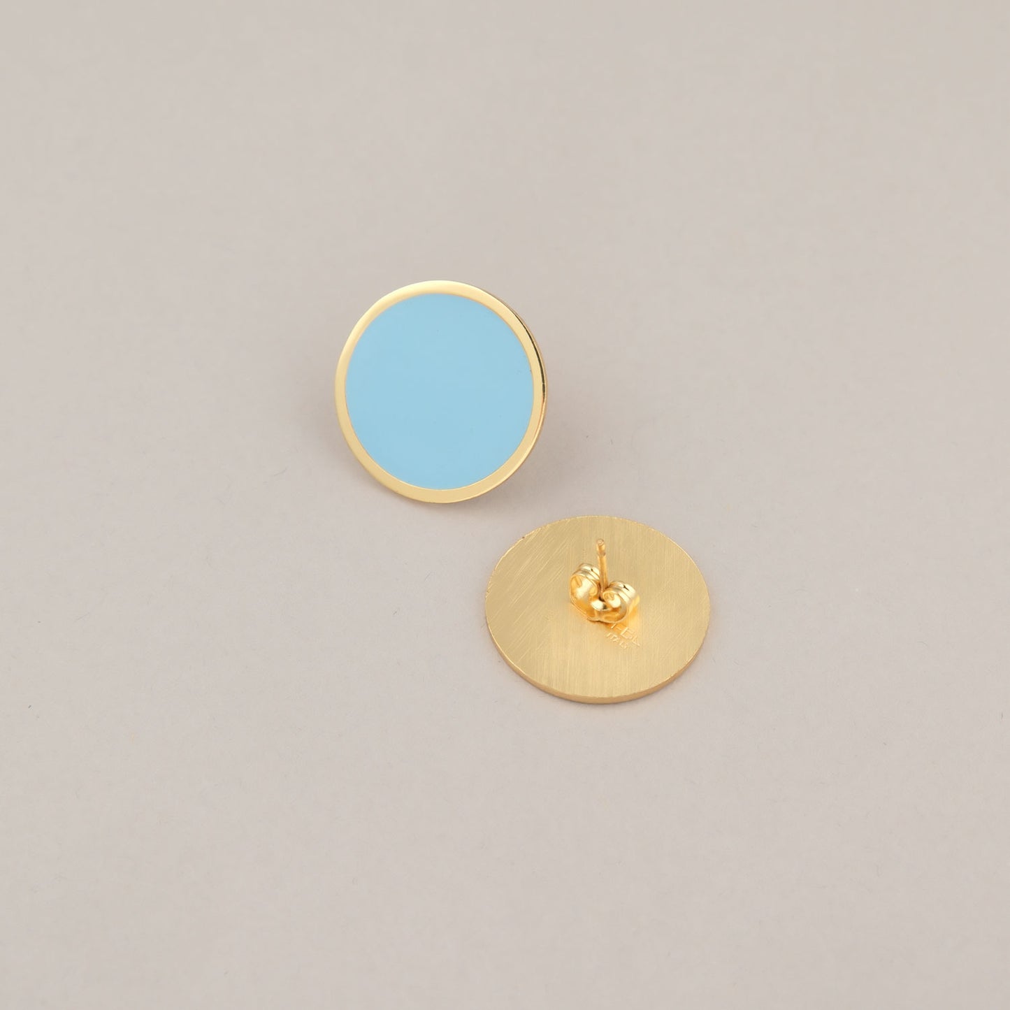 Orecchini Cerchio Grande - Azzurro