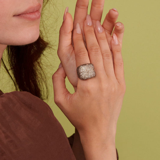 Anello Egle quadrato
