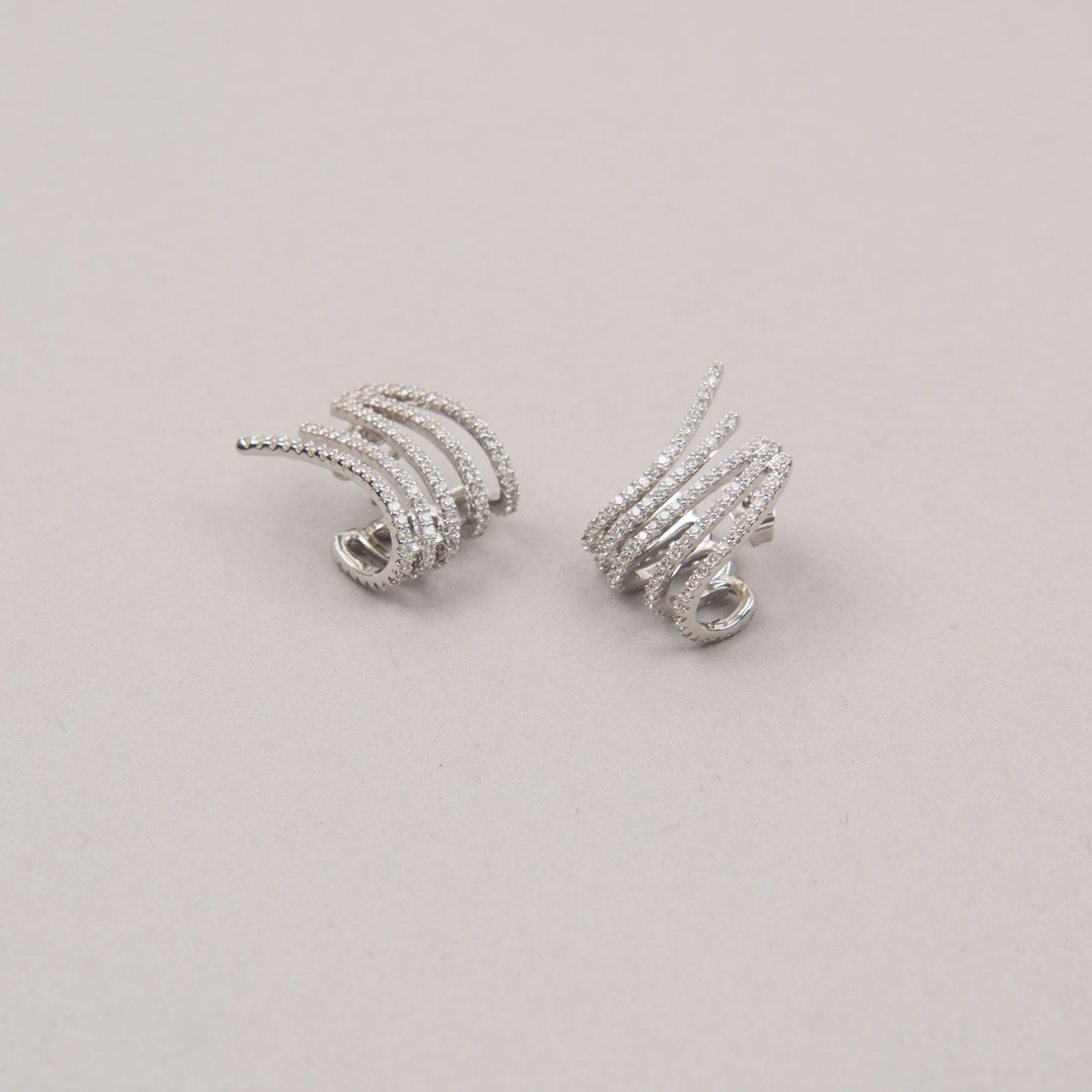 Orecchini Earcuff Orizzontale - Argento