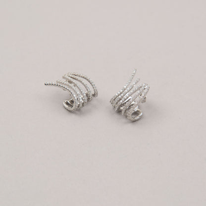 Orecchini Earcuff Orizzontale - Argento