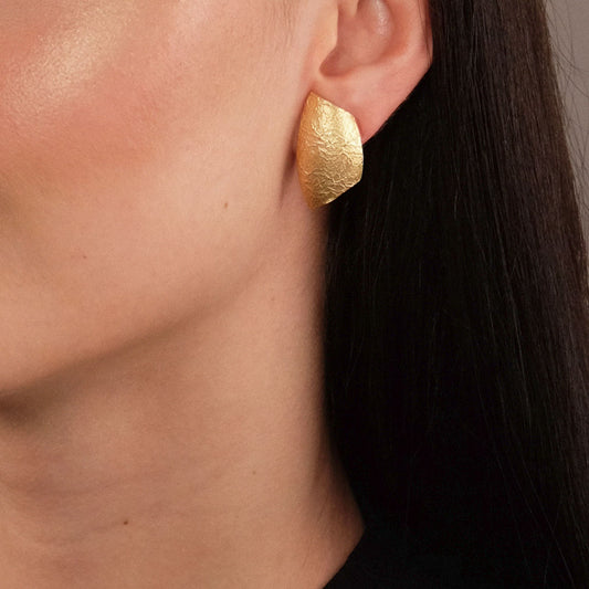 Orecchini Crete Piccolo - Argento dorato