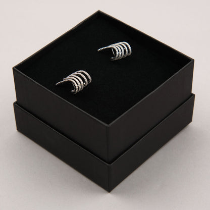 Orecchini Earcuff Orizzontale - Argento