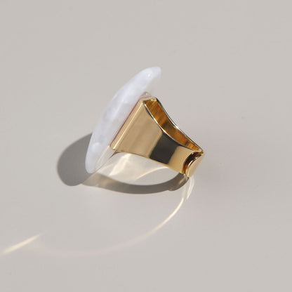 Anello Delta - Bianco